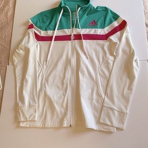 Adidas women’s athletic zip up Jacket Medium